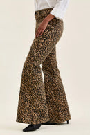 Judy Blue Mr Jaqueline Flare Print Leopard Jeans