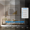 Magnetic Flush Ceiling Light Rechargeable Motion Sensor Ceiling Light Wireless Ceiling Light with Timer Remote Stepless Dimmable for Closet Stairs Gar