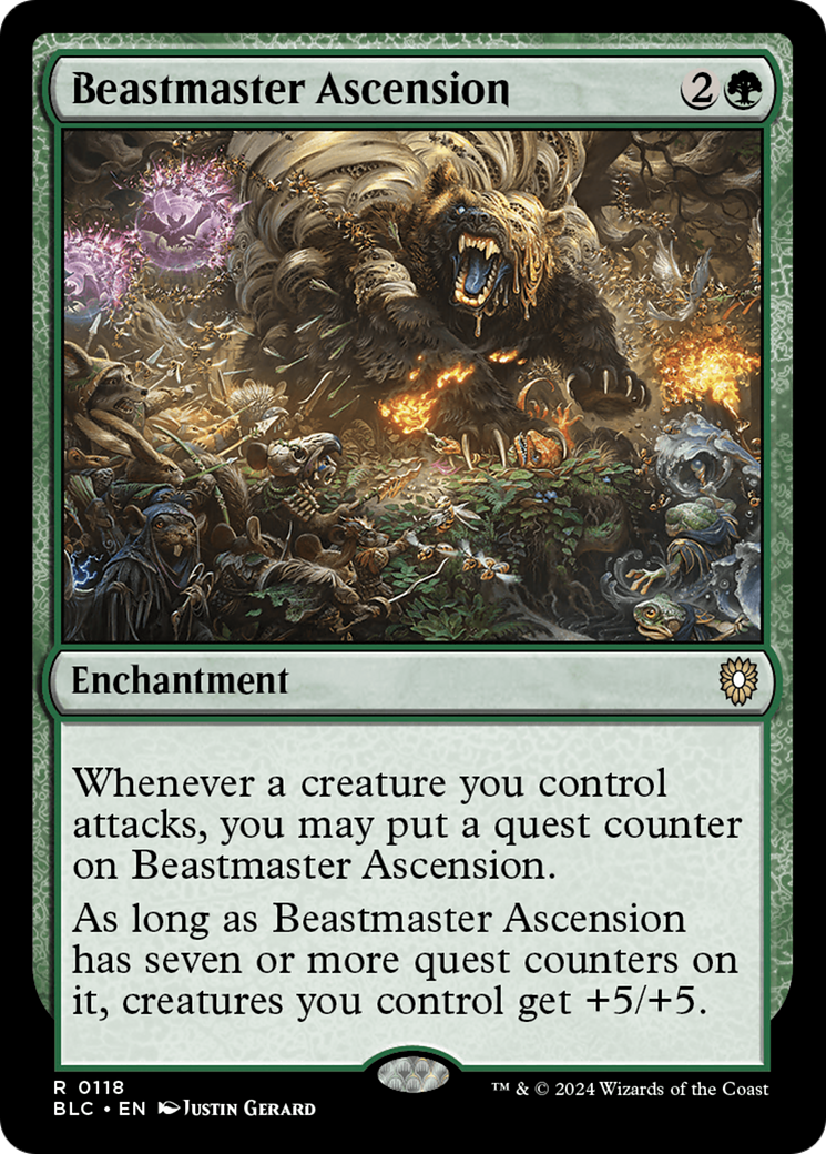 Beastmaster Ascension (BLC-118) - Bloomburrow Commander