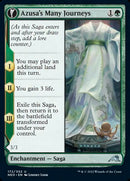 Azusa's Many Journeys // Likeness of the Seeker (NEO-172) - Kamigawa: Neon Dynasty: (fandfc, enchantment) Foil
