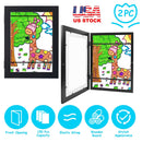 12.99x9.52in Kids Art Frame Front Opening Wooden Frame Artwork Display Storage Frame A4 Picture Frame Wall Display for Photo Art Projects Picture Chil