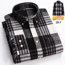 Retro Plaid Long Sleeve Men's Casual Shirt