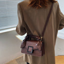 Textured Versatile Crossbody Shoulder Bag