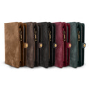 Phone Wallet Case For iPhone 8 Portable Wallet Case 2 in 1 Leather Zipper Magnetic Detachable 13 Card Slots Money Pocket Clutch Cover W/ID Widows