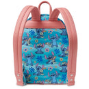 Disney parks Stitch Loungefly Mini Blue Backpack – Lilo & Stitch with Scrump