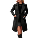 Elegant Women's Wool Suit Coat With Refined Style