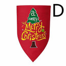 Christmas Dog Triangle Bandana Double-layer Dog Bandana