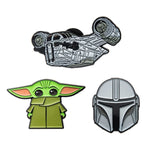 Star Wars: The Mandalorian 3-Piece Enamel Pin Set