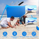 GBruno 9.8x9.8FT Foldable Beach Canopy Tent