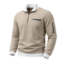 Mens Relaxed-fit Casual Stand-collar Hoodie