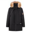 Men's Down Jacket Thickened Mid-length White Duck Down Coat