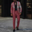 Mens Business-Casual Suit Pants Two-Piece Set