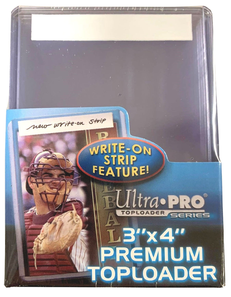 Ultra PRO: Toploader w / Write-On Strip - Super Clear Premium (3