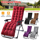 66.92x22.04in Thickened Chaise Lounger Cushion Recliner Rocking Chair Sofa Mat Deck Chair Cushion