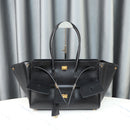 Large-Capacity Neutral-Style Tote Wing Genuine Leather Motorcycle Shoulder Bag