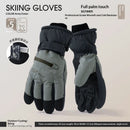 Womens Fleece-Lined Cold-Weather Five-Finger Cycling Gloves