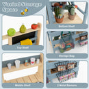 2-In-1 Outdoor Mud Kitchen with Faucet and Extra Chalkboard