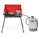 2-in-1 Gas Camping Grill and Stove with