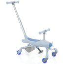 2-in-1 Kids Ride-on Push Car with LED Lighted Wheels