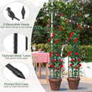 2-Pack Garden Obelisk Trellis for Climbing Plants-Black
