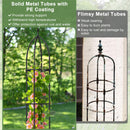 2-Pack Garden Obelisk Trellis for Climbing Plants-Black