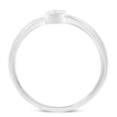 .925 Sterling Silver Miracle Set Diamond Accent Promise Ring (J-K Color, I1-I2 Clarity) - Size 6