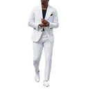 Mens Business-Casual Suit Pants Two-Piece Set