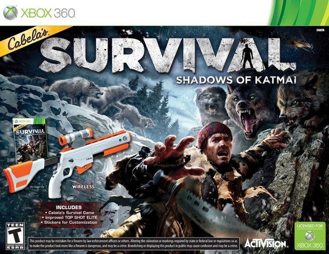 Cabela's Survival: Shadows Of Katmai w/ Gun (Xbox 360)