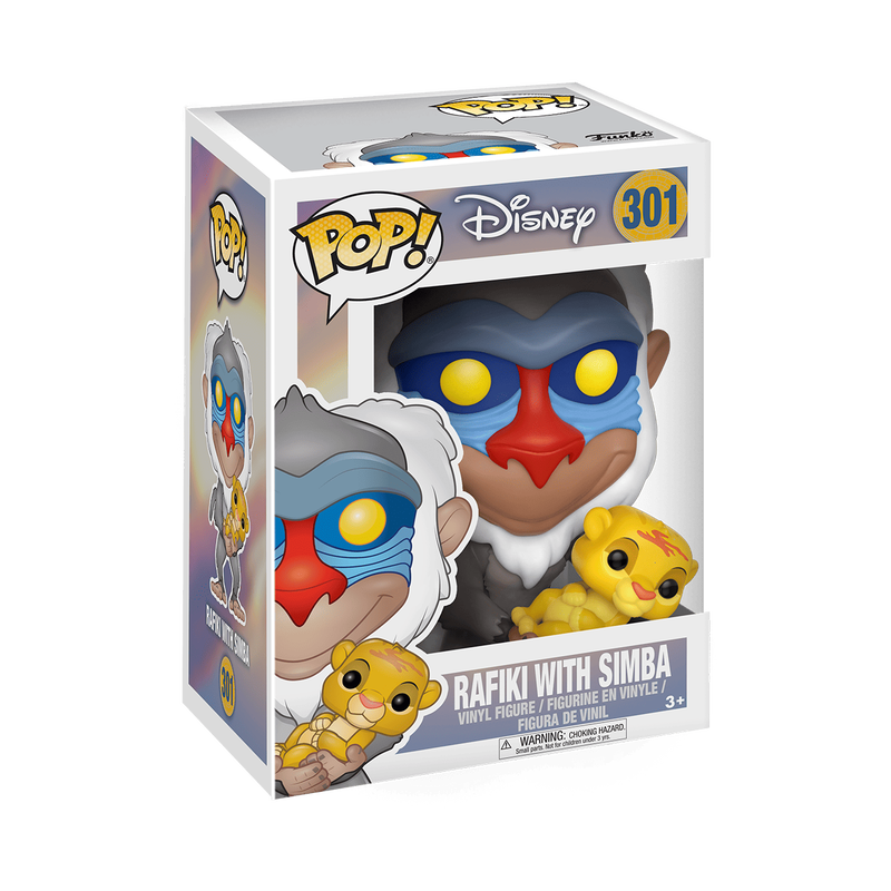 Funko POP! Disney: Rafiki with Simba 301 (Minor Box Damage)