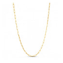 Sterling Silver Gold Plated Paperclip Chain (2.95 mm)