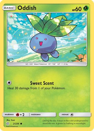 Oddish 002/236 - SM  Cosmic Eclipse