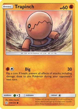 Trapinch 108/236 - SM  Cosmic Eclipse