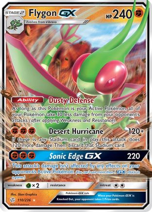 Flygon GX 110/236 - SM  Cosmic Eclipse Holofoil