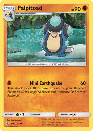 Palpitoad 116/236 - SM  Cosmic Eclipse Reverse Holofoil