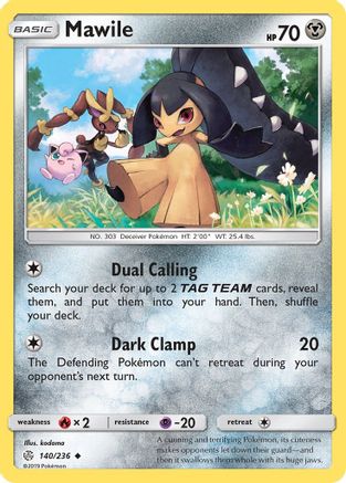 Mawile 140/236 - SM  Cosmic Eclipse Reverse Holofoil
