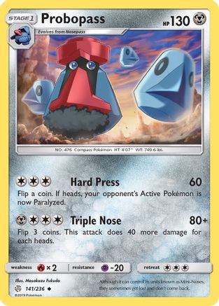 Probopass 141/236 - SM  Cosmic Eclipse Reverse Holofoil