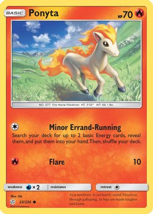 Ponyta 023/236 - SM  Cosmic Eclipse Reverse Holofoil