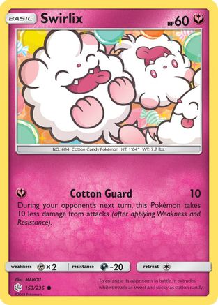 Swirlix 153/236 - SM  Cosmic Eclipse Reverse Holofoil