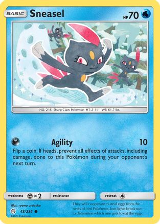 Sneasel 043/236 - SM  Cosmic Eclipse