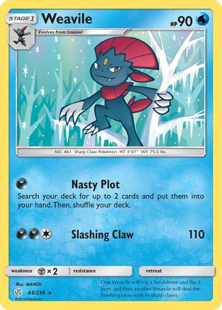 Weavile 044/236 - SM  Cosmic Eclipse