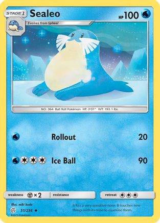 Sealeo 051/236 - SM  Cosmic Eclipse Reverse Holofoil
