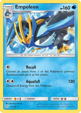 Empoleon 056/236 - SM  Cosmic Eclipse Reverse Holofoil