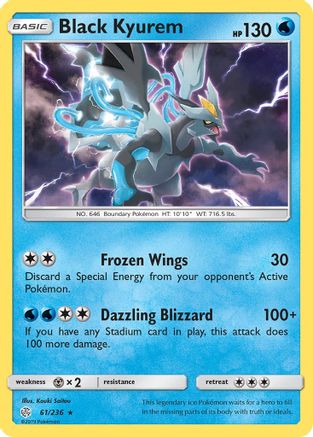 Black Kyurem 061/236 - SM  Cosmic Eclipse Holofoil