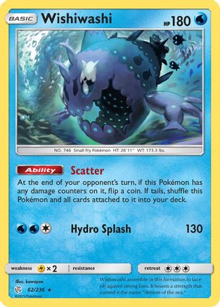 Wishiwashi 062/236 - SM  Cosmic Eclipse Reverse Holofoil