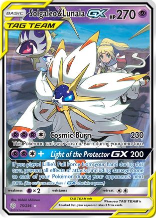 Solgaleo & Lunala GX 075/236 - SM  Cosmic Eclipse Holofoil