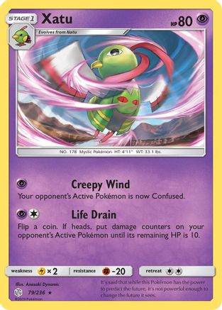 Xatu 079/236 - SM  Cosmic Eclipse Reverse Holofoil