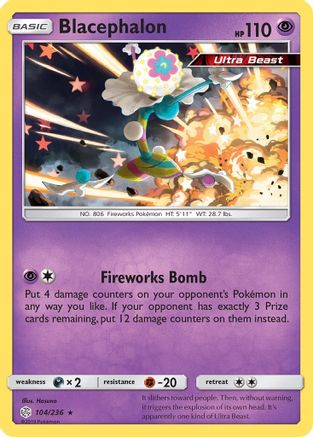 Blacephalon 104/236 - SM  Cosmic Eclipse Reverse Holofoil