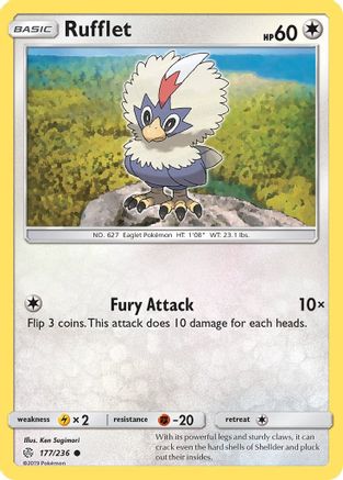 Rufflet 177/236 - SM  Cosmic Eclipse