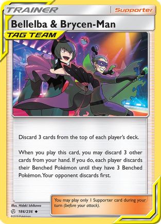 Bellelba & Brycen-Man 186/236 - SM  Cosmic Eclipse Reverse Holofoil