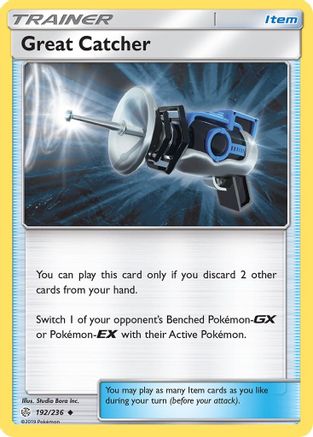 Great Catcher 192/236 - SM  Cosmic Eclipse Reverse Holofoil